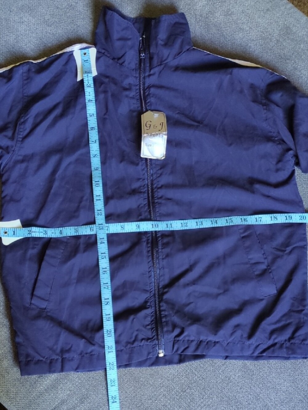 G&J Sports Navy Zip-Up Jacket - Picture 7 of 8
